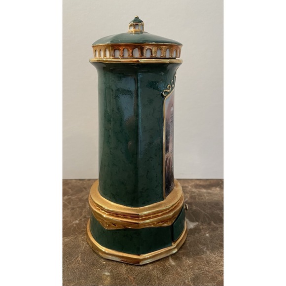 Thomas Kinkade Lighthouse Ceramic Music Box Light of Peace Premier Issue A8459 - Picture 9 of 11